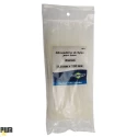 Abracadeira Nylon 4,8X200MM Branca PCT 100pcs REF 8635 BRASFORT