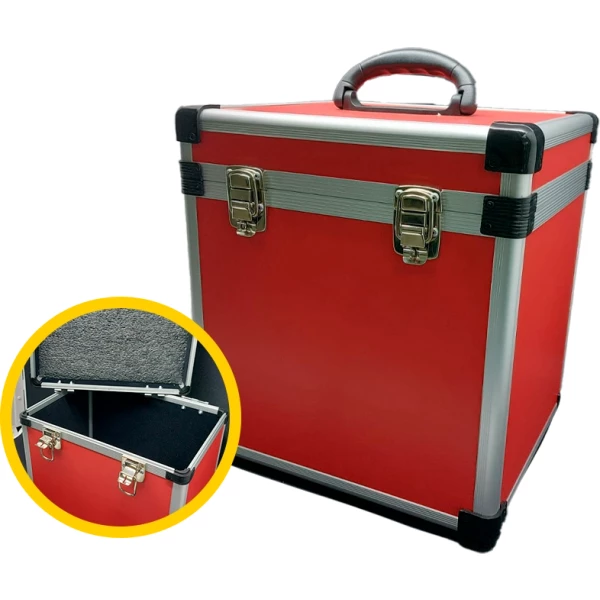 Case Modelo Handle Vermelho 60 Vinis 
