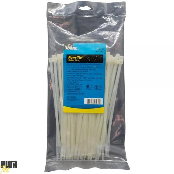 Abracadeira Nylon 4,6X190MM Branca PCT 100pcs REF IT 2S IDEAL 