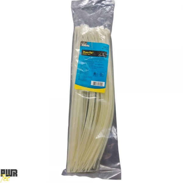 Abracadeira Nylon 4,6X360MM Branca PCT 100pcs REF IT4S IDEAL