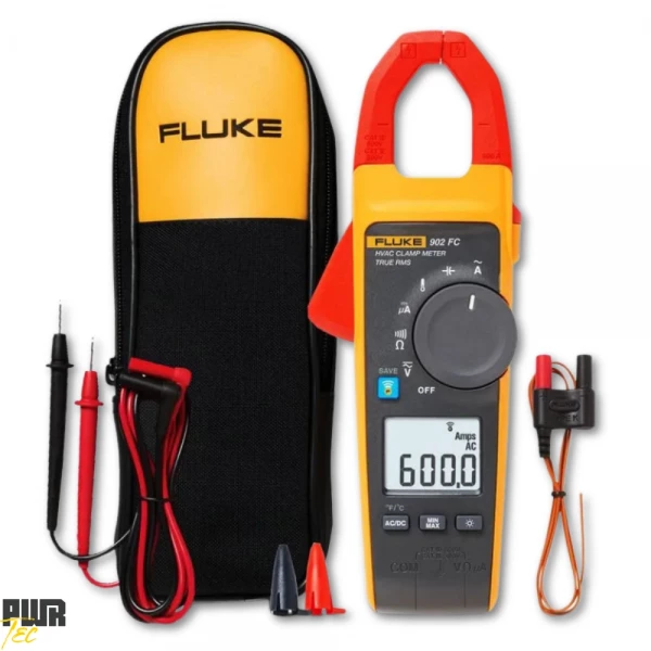 Alicate Amperimetro Digital HVAC TRMS 600V REF 902 FC FLUKE