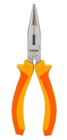 Alicate Bico Meia Cana Reto 6"  NR 10 Dupla Isolação REF ST70041BST SATA