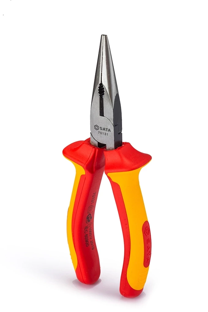 Alicate Bico Meia Cana Reto VDE 6" REF ST70131ST SATA 
