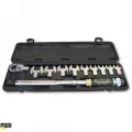Torquimetro Radial Enc. 14X18MM Cap. 40 a 210NM a 29,5 a 154,9 FT.LB Com 12Pcs Catraca Bocas Fixas REF 64705 FORCE